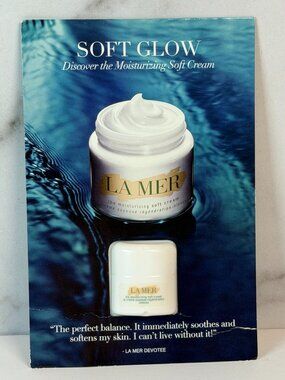 La Mer The Moisturizing Soft Cream 5ml Sample 0.17 oz Promotional Card
